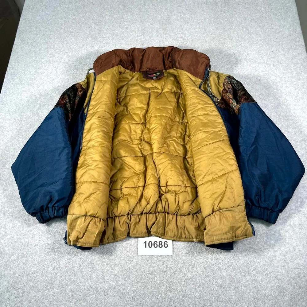 Vintage SkiWear G-4000 Windbreaker Jacket Mens Large Multicolor Colorblock Retro